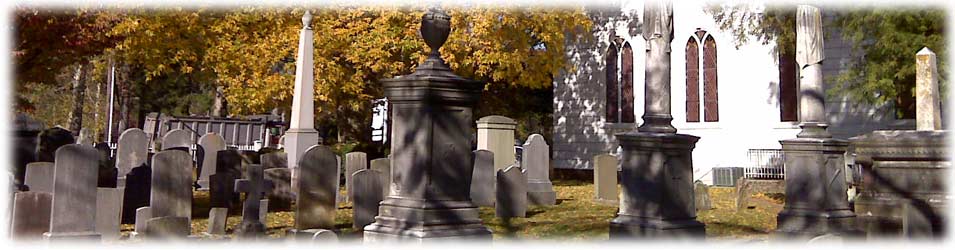 Cemetery in Autumn at Christ Church Shrewsbury