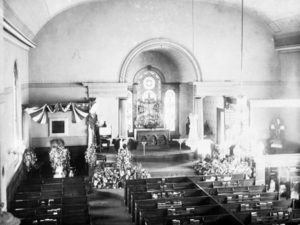 Church interior Memorializing President Garfield 1881