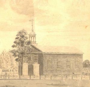 1st known Artistic Rendering of church early 1800s