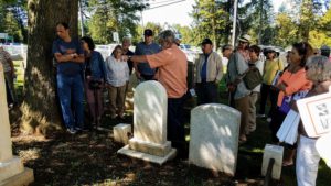 Pete Woolley at the Croes plot
