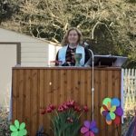 Mother Lisa Presides at Outdoor Easter Vigil Service 2021