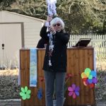 Deacon Vicki at Outdoor Easter Vigil Services 2021